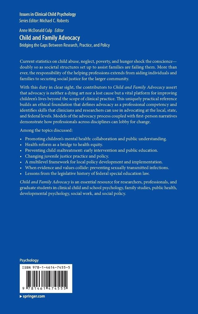 Weitere Ansicht: Child and Family Advocacy