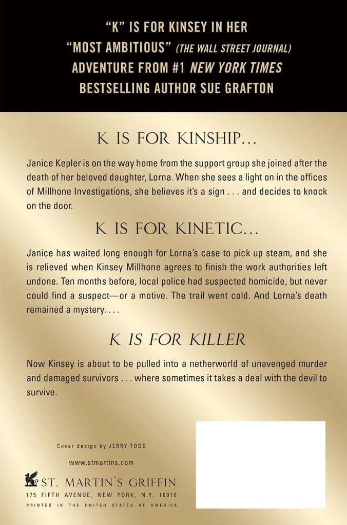 Weitere Ansicht: 'K' IS FOR KILLER | Sue Grafton