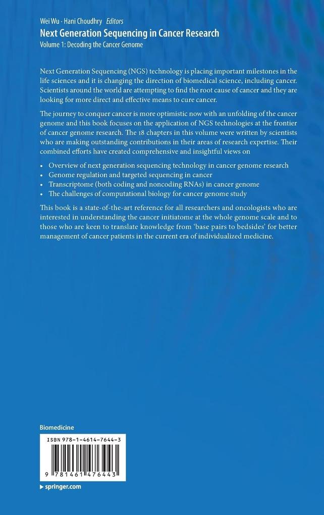 Weitere Ansicht: Next Generation Sequencing in Cancer Research