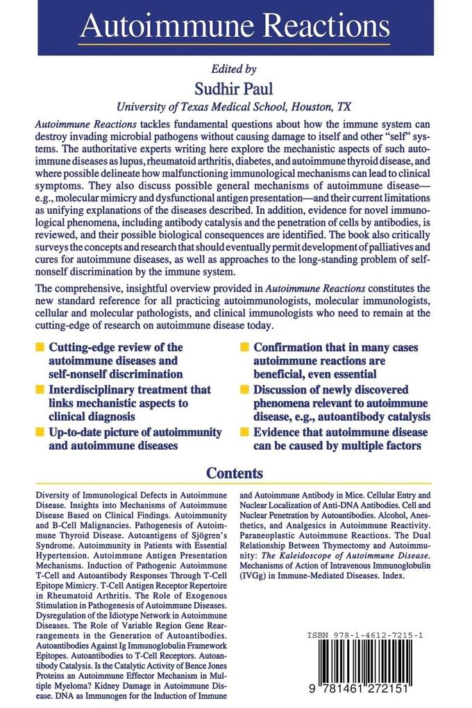 Weitere Ansicht: Autoimmune Reactions