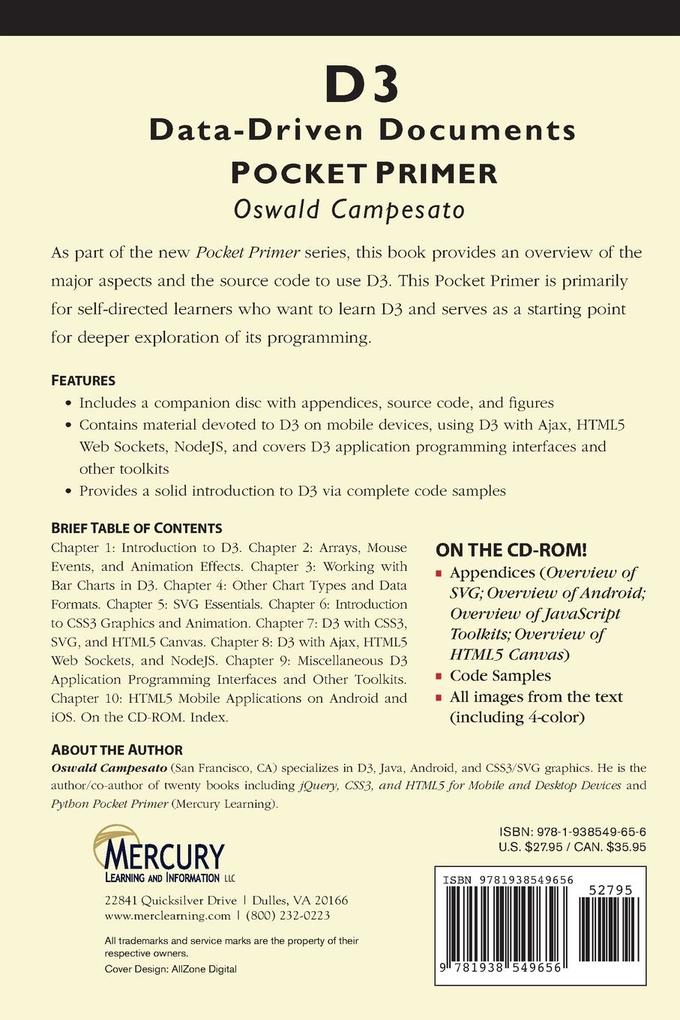 Weitere Ansicht: D3 Data-Driven Documents Pocket Primer | Oswald Campesato