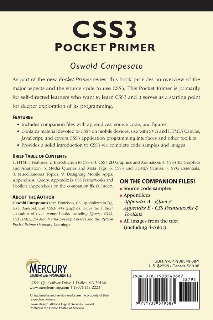 Weitere Ansicht: CSS3 | Oswald Campesato