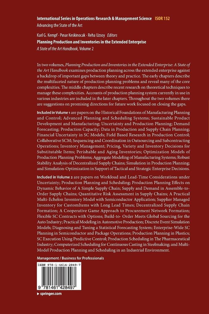 Weitere Ansicht: Planning Production and Inventories in the Extended Enterprise