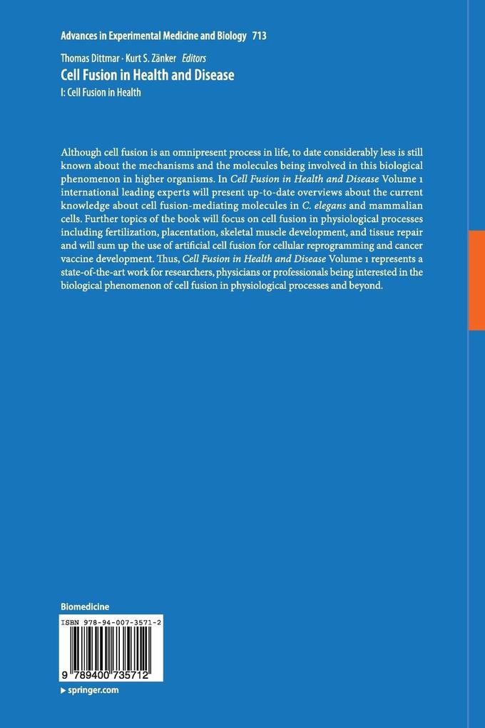 Weitere Ansicht: Cell Fusion in Health and Disease