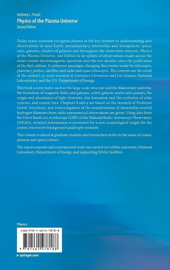 Weitere Ansicht: Physics of the Plasma Universe | Anthony L. Peratt