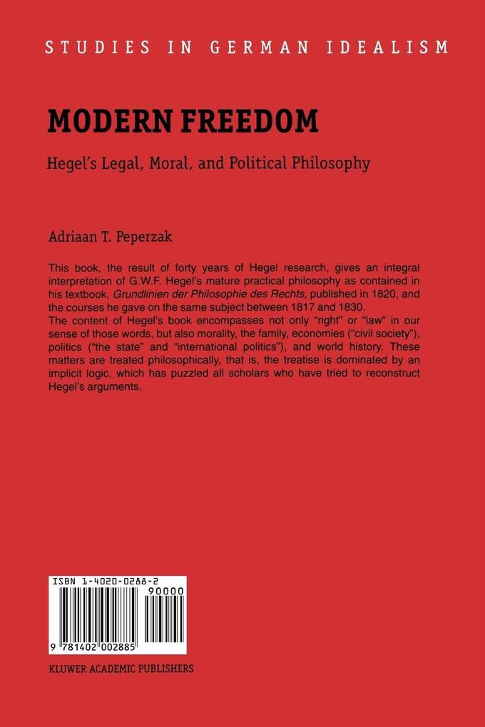 Weitere Ansicht: Modern Freedom | Adriaan T Peperzak