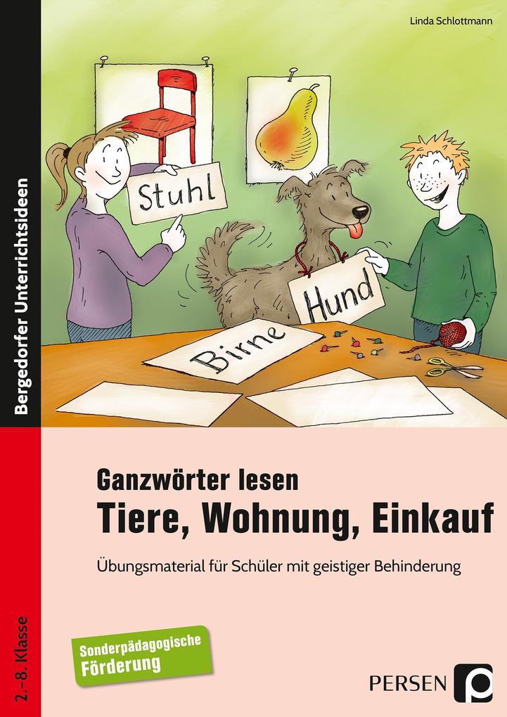 Produktbild: Ganzwörter lesen: Tiere, Wohnung, Einkauf | Linda Schlottmann