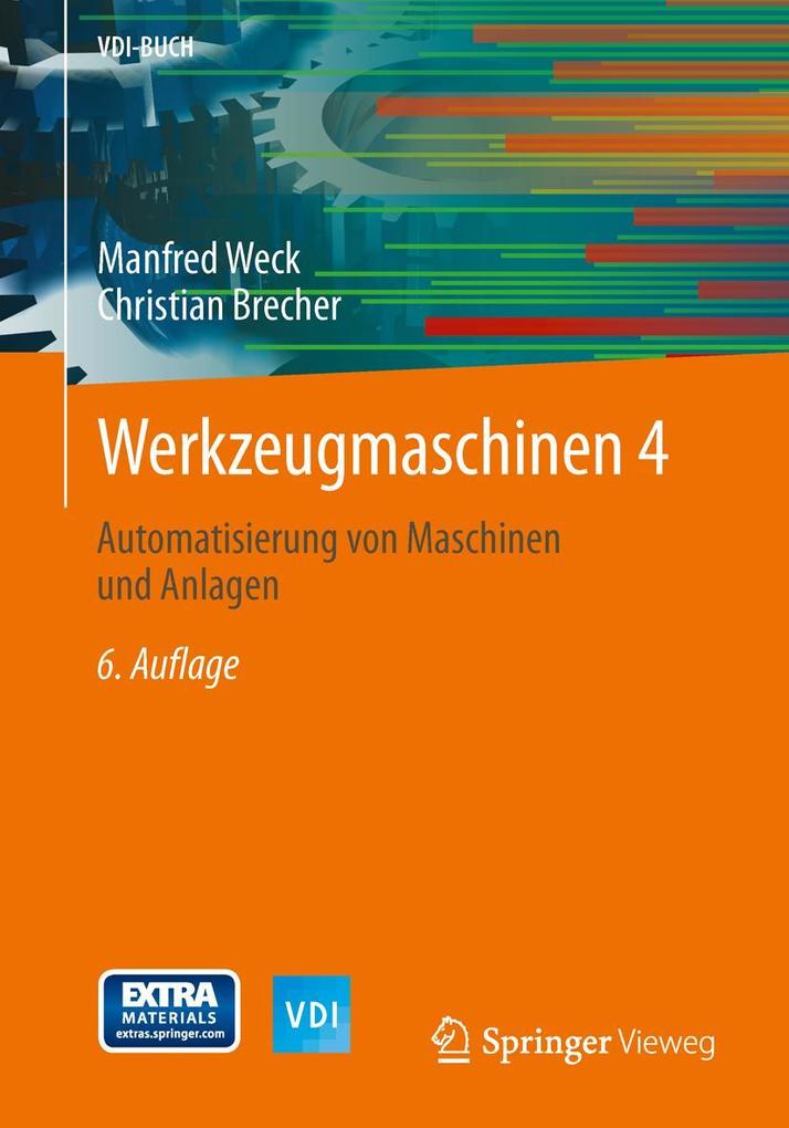 Produktbild: Werkzeugmaschinen 4 | Manfred Weck, Christian Brecher