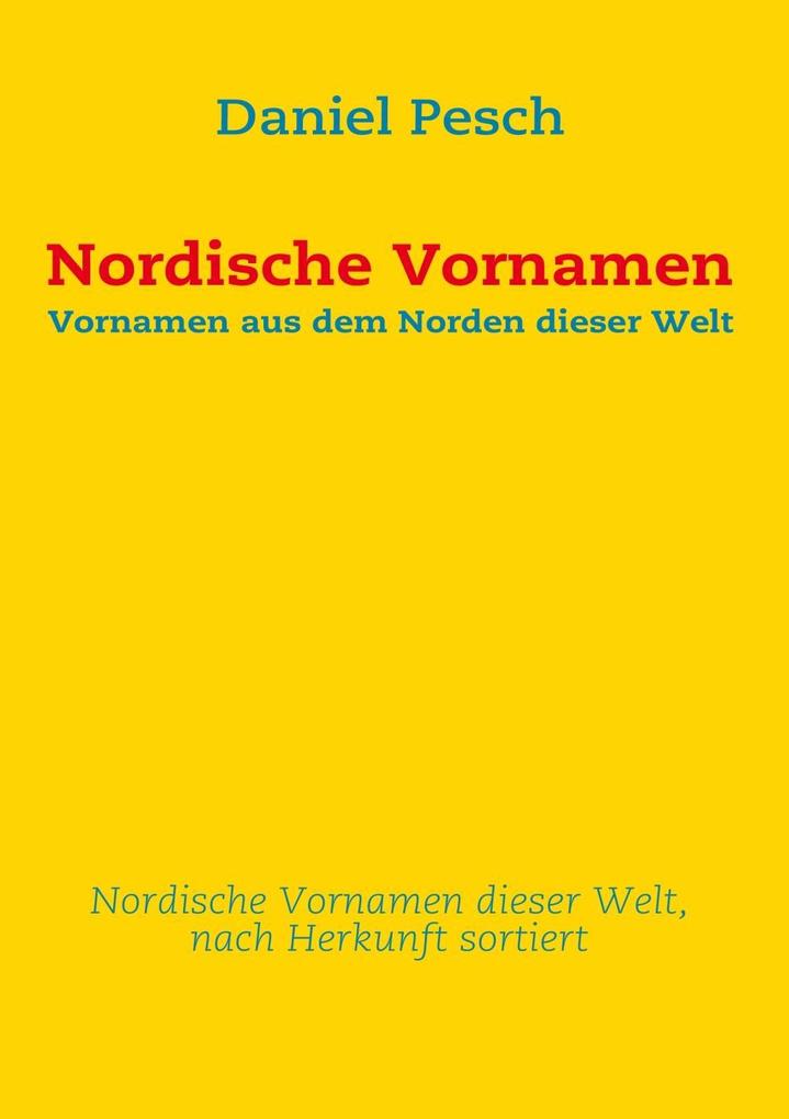 Produktbild: Nordische Vornamen | Daniel Pesch