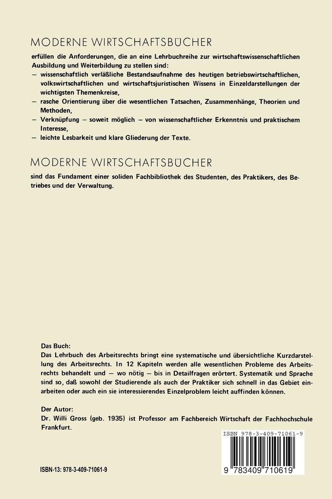 Weitere Ansicht: Arbeitsrecht | Willi Groß