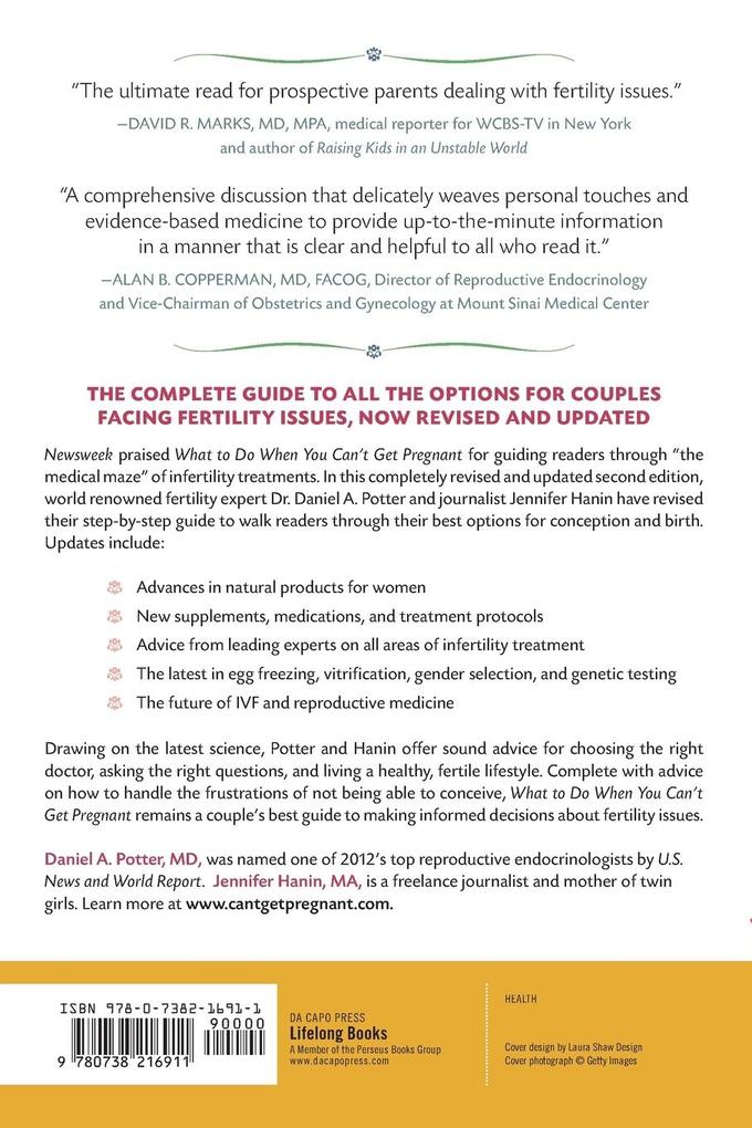 Weitere Ansicht: What to Do When You Can't Get Pregnant | Daniel Potter, Jennifer Hanin