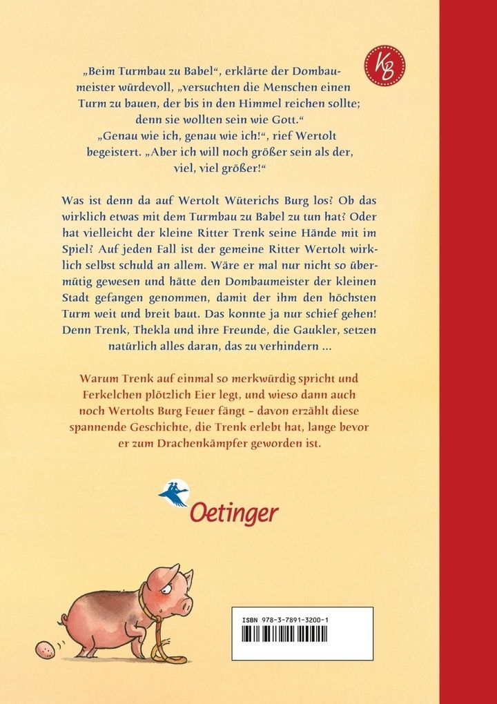 Weitere Ansicht: Der kleine Ritter Trenk und der Turmbau zu Babel | Kirsten Boie