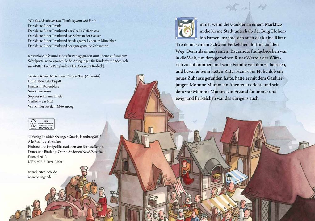 Weitere Ansicht: Der kleine Ritter Trenk und der Turmbau zu Babel | Kirsten Boie