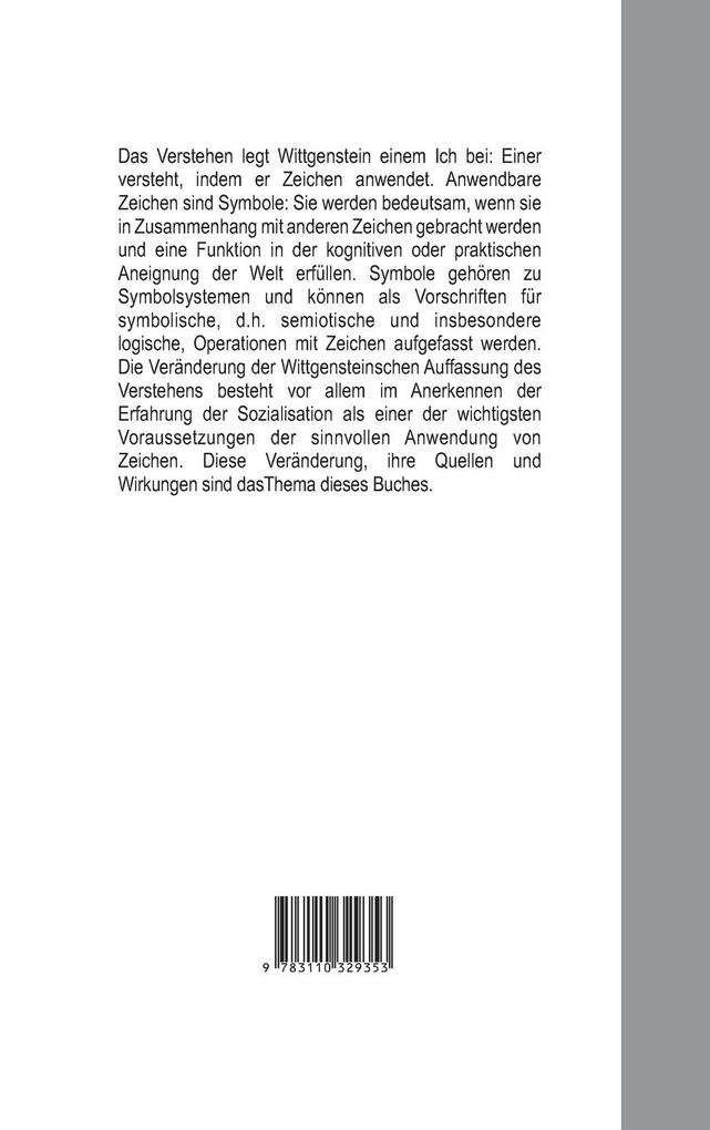 Weitere Ansicht: Wittgenstein über das Verstehen | Elena Tatievskaya
