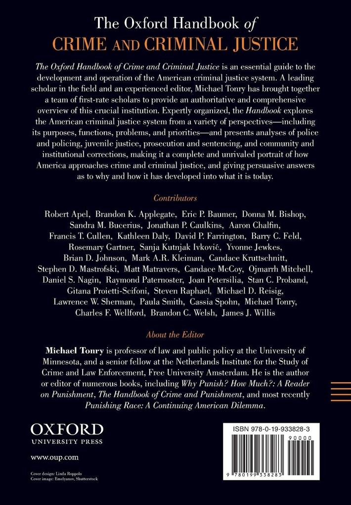 Weitere Ansicht: The Oxford Handbook of Crime and Criminal Justice