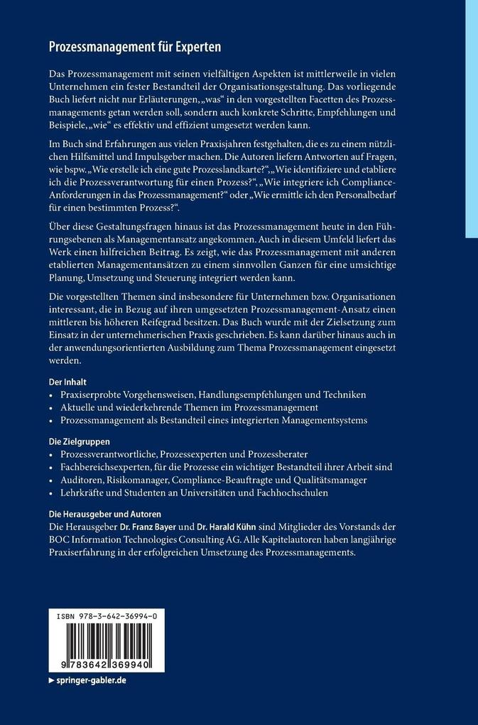 Weitere Ansicht: Prozessmanagement für Experten