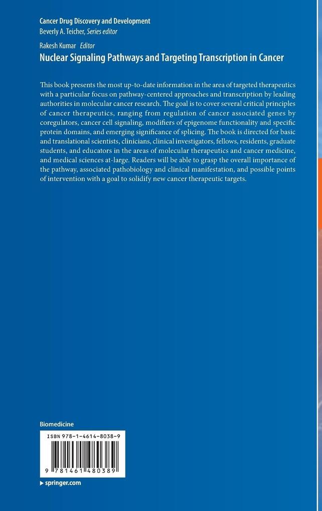 Weitere Ansicht: Nuclear Signaling Pathways and Targeting Transcription in Cancer