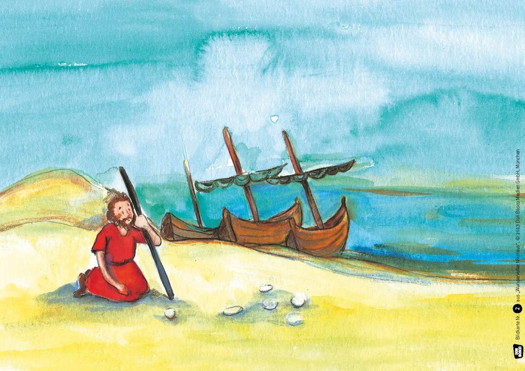 Weitere Ansicht: Wundervoller Nikolaus. Kamishibai Bildkartenset. | Bettina Herrmann, Sybille Wittmann