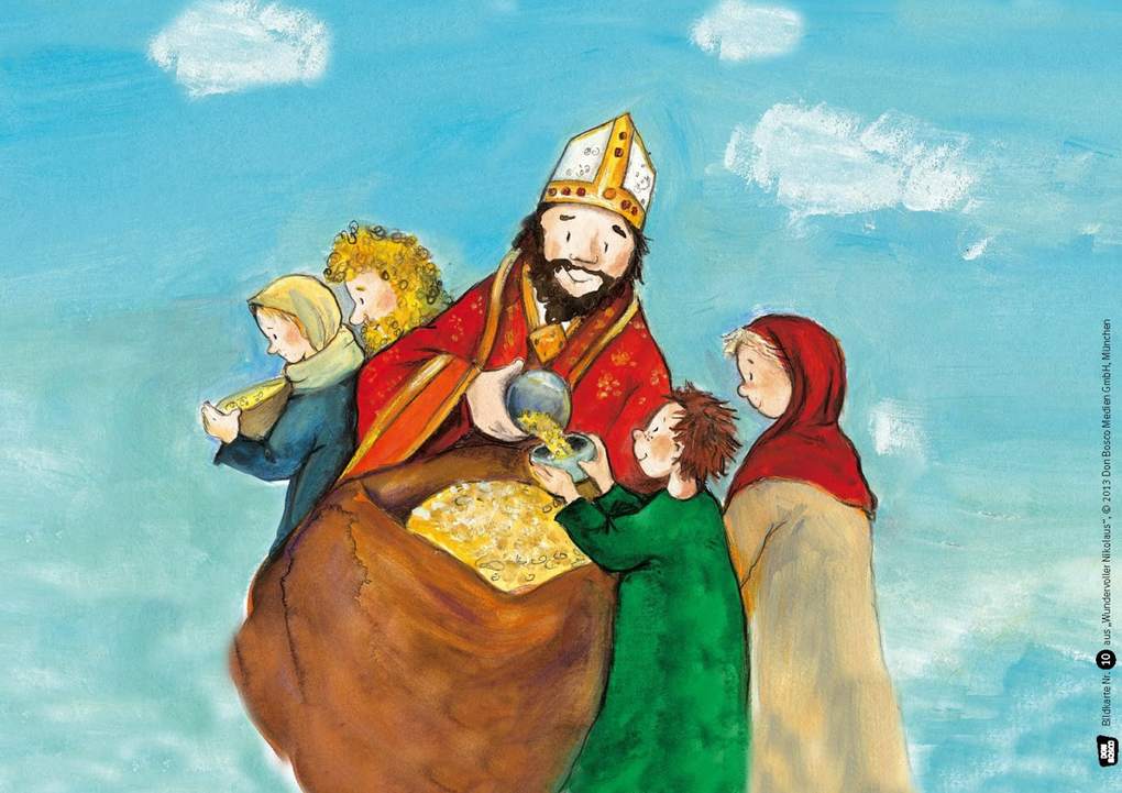 Weitere Ansicht: Wundervoller Nikolaus. Kamishibai Bildkartenset. | Bettina Herrmann, Sybille Wittmann