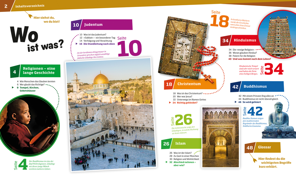 Weitere Ansicht: WAS IST WAS Band 105 Religionen. Woran wir glauben | Martina Gorgas