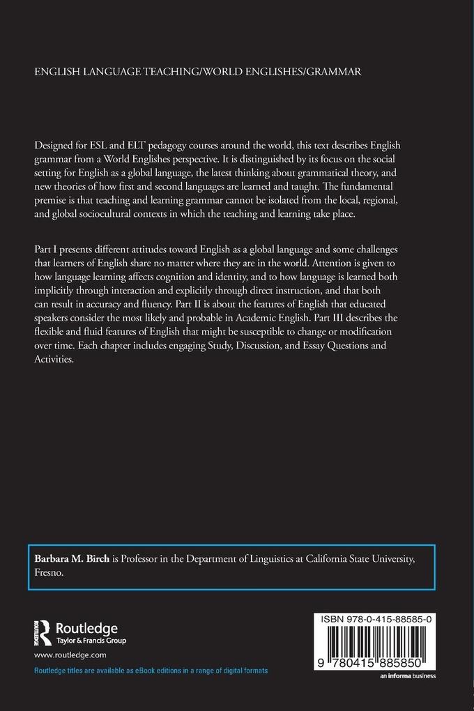 Weitere Ansicht: English Grammar Pedagogy | Barbara M. Birch