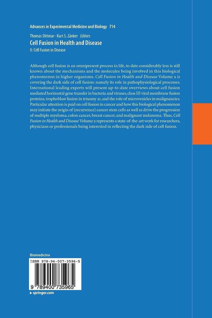 Weitere Ansicht: Cell Fusion in Health and Disease
