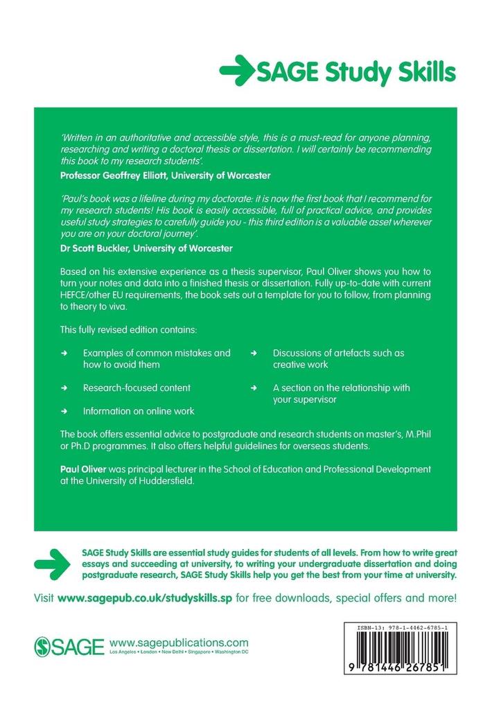 Weitere Ansicht: Writing Your Thesis | Paul Oliver