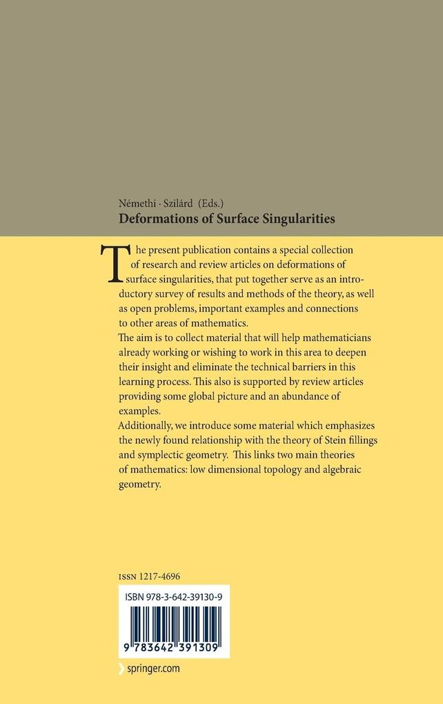 Weitere Ansicht: Deformations of Surface Singularities