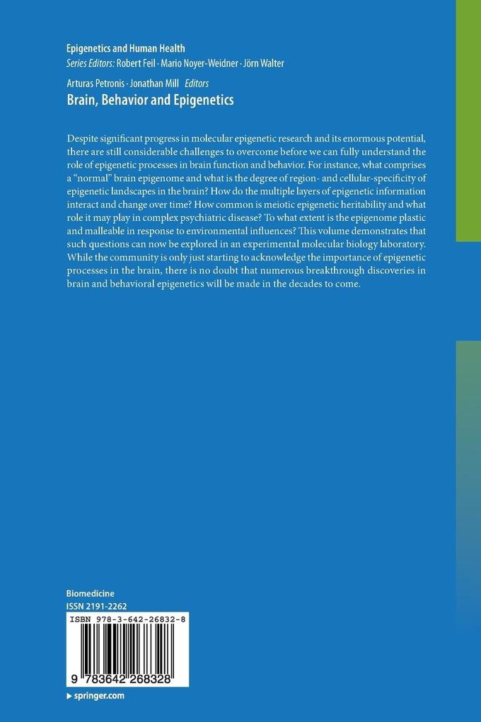 Weitere Ansicht: Brain, Behavior and Epigenetics