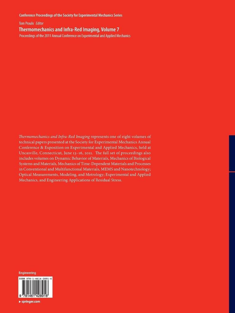 Weitere Ansicht: Thermomechanics and Infra-Red Imaging, Volume 7 | Tom Proulx