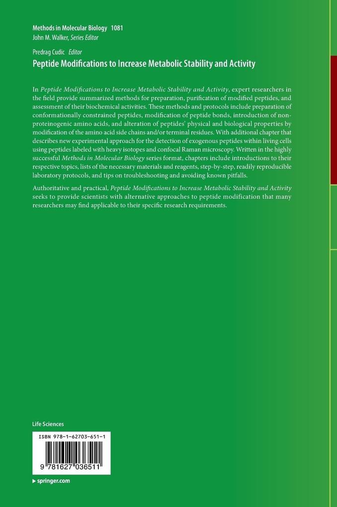 Weitere Ansicht: Peptide Modifications to Increase Metabolic Stability and Activity