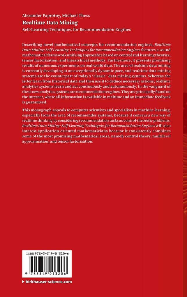 Weitere Ansicht: Realtime Data Mining | Alexander Paprotny, Michael Thess