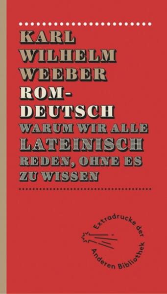 Produktbild: Romdeutsch | Karl-Wilhelm Weeber