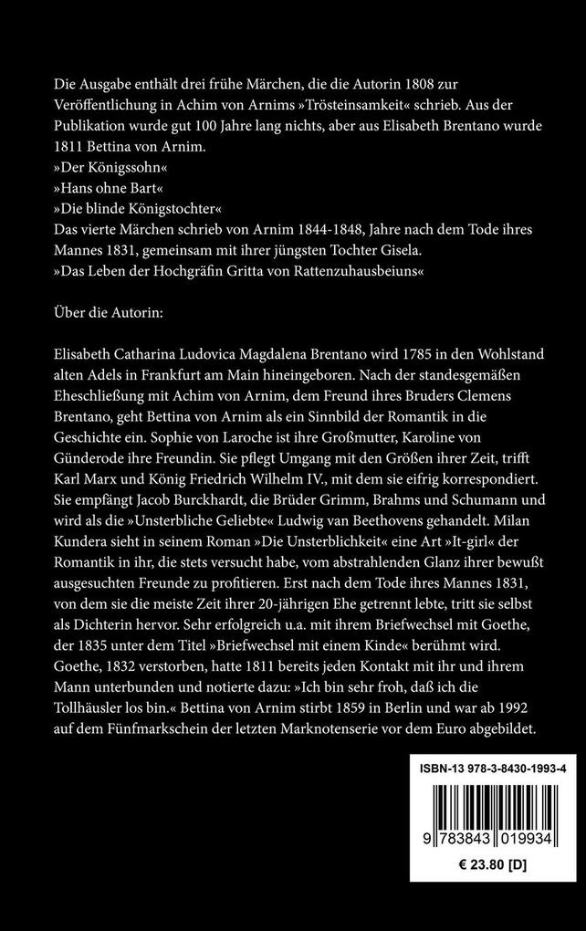 Weitere Ansicht: Märchen | Bettina Von Arnim
