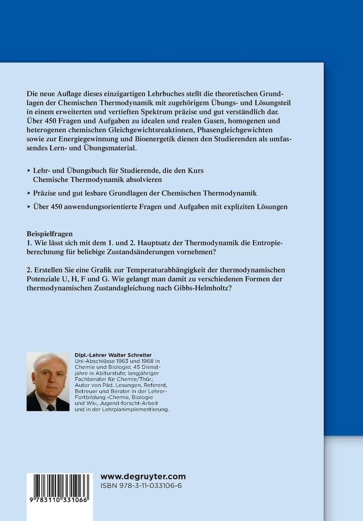 Weitere Ansicht: Chemische Thermodynamik | Walter Schreiter