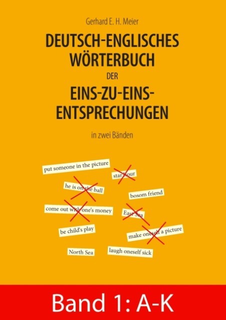 Produktbild: Deutsch-englisches Wörterbuch der Eins-zu-eins-Entsprechungen in zwei Bänden
