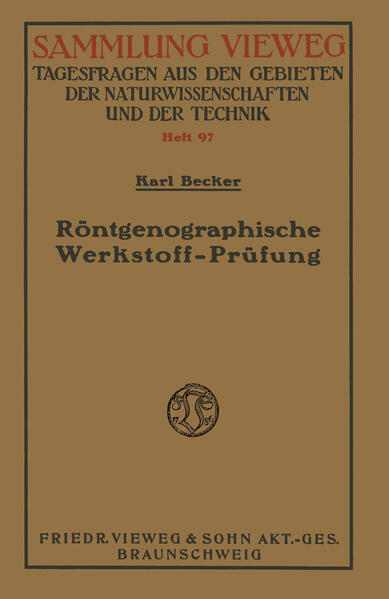 Produktbild: Röntgenographische Werkstoff-Prüfung | Karl Becker