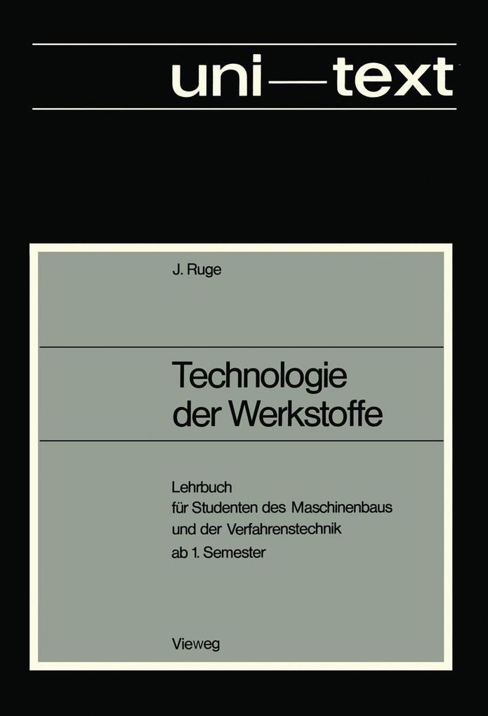 Produktbild: Technologie der Werkstoffe | Jürgen Ruge