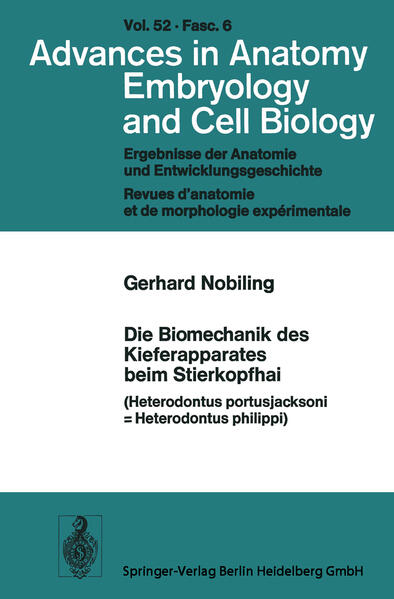 Produktbild: Die Biomechanik des Kieferapparates beim Stierkopfhai | Gerhard Nobiling