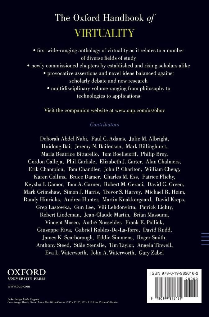 Weitere Ansicht: Oxford Handbook of Virtuality | Mark Grimshaw