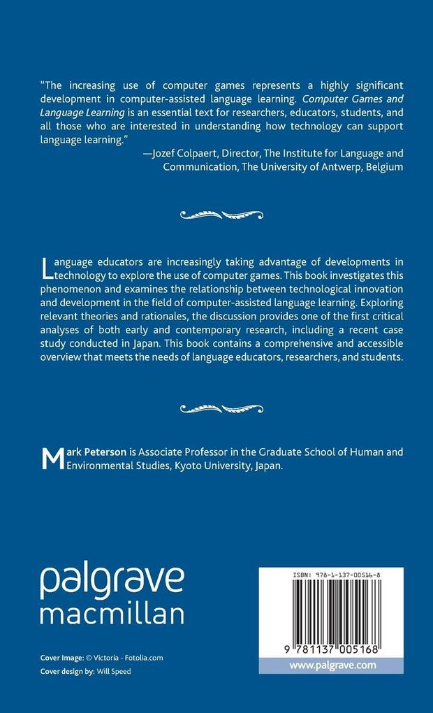 Weitere Ansicht: Computer Games and Language Learning | M. Peterson
