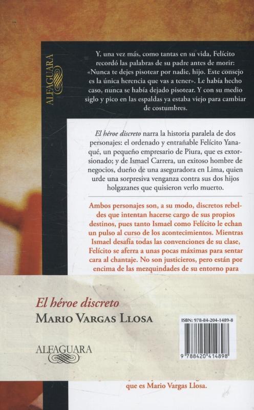 Weitere Ansicht: El héroe discreto | Mario Vargas Llosa