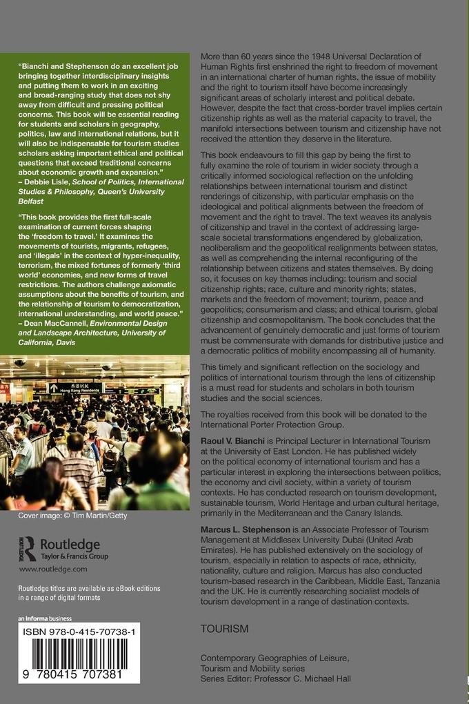 Weitere Ansicht: Tourism and Citizenship | Raoul Bianchi, Marcus Stephenson