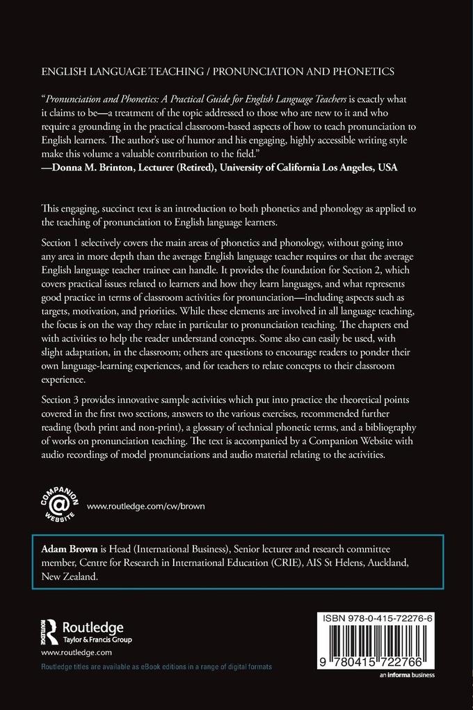 Weitere Ansicht: Pronunciation and Phonetics | Adam Brown