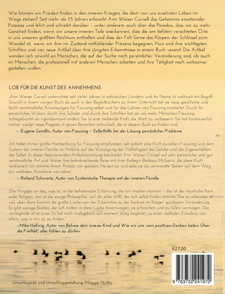 Weitere Ansicht: Die Kunst des Annehmens | Ann Weiser Cornell