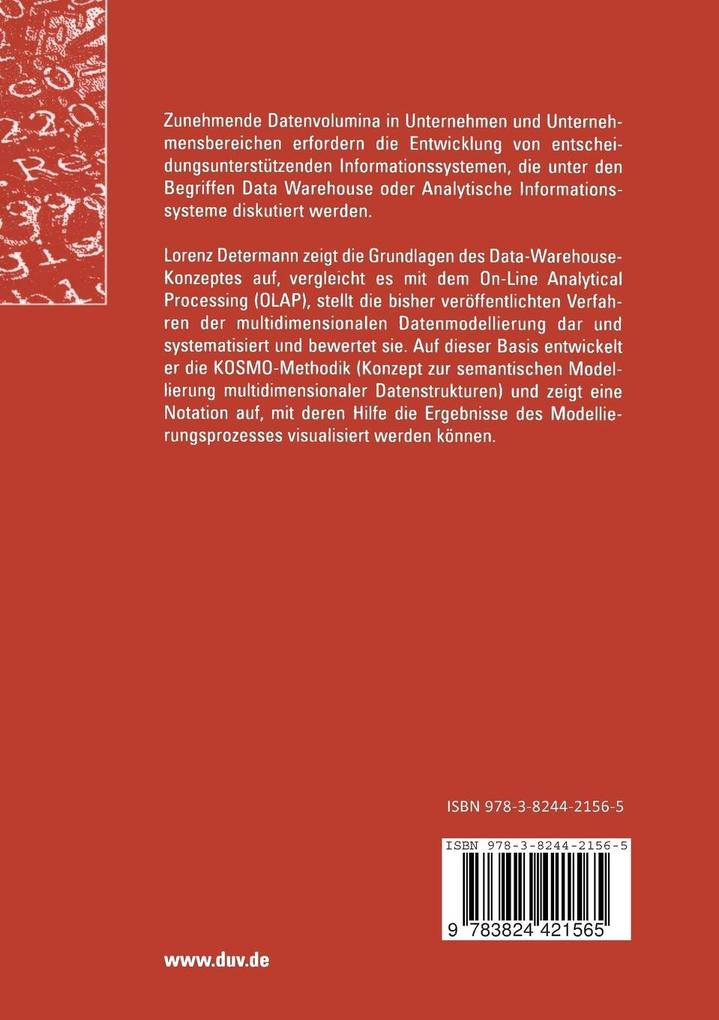 Weitere Ansicht: Modellierung Analytischer Informationssysteme | Lorenz Determann