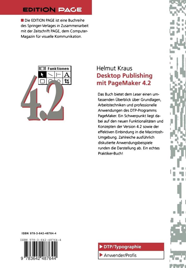 Weitere Ansicht: Desktop Publishing mit PageMaker 4.2 für den Macintosh | Helmut Kraus