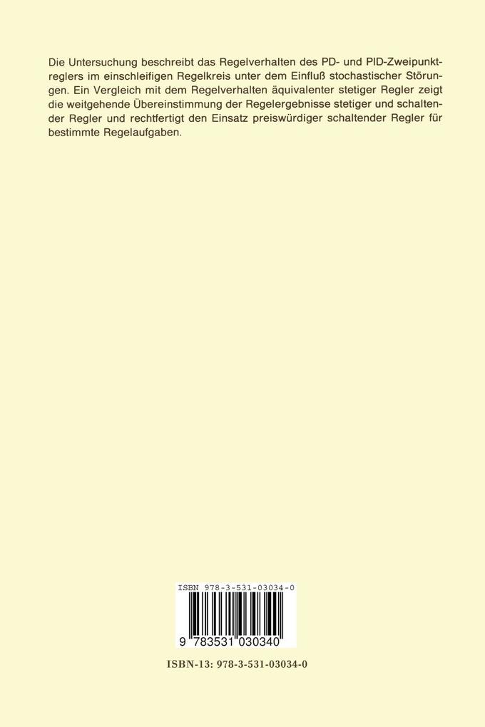 Weitere Ansicht: Regelungen mit schaltenden Reglern bei stochastischen Störungen | Otto Schäfer