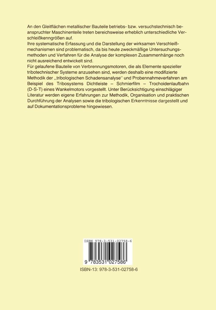 Weitere Ansicht: Methodische Analyse betriebsbeanspruchter Reibpartner mit charakteristischen Verschleißerscheinungen zwecks Erweiterung der Erkenntnisse über die Verschleißmechanismen metallischer Werkstoffe | Josef Broichhausen