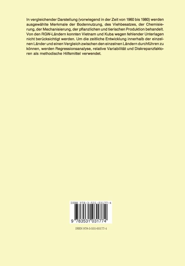 Weitere Ansicht: Regionale und strukturelle Wandlungen in der Landwirtschaft ausgewählter RGW-Länder | Karl Eckart
